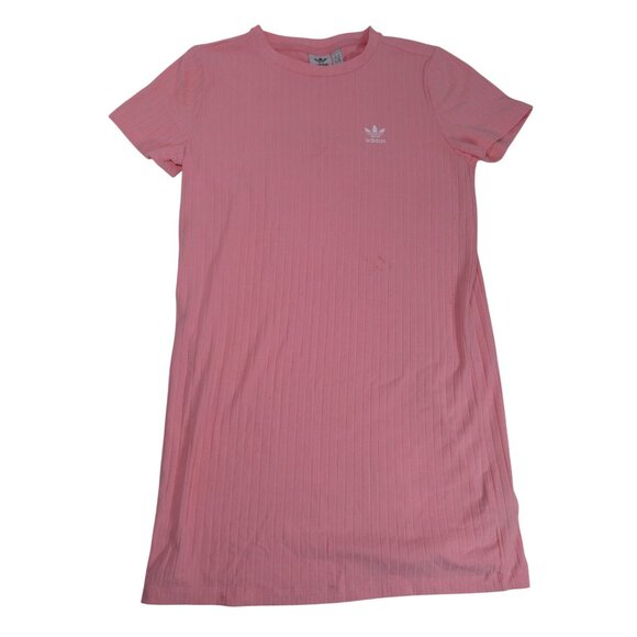 Adidas Ribbed 2PC Track Suite Semi Pink Spark Women's‎ Size M - Picture 2 of 9